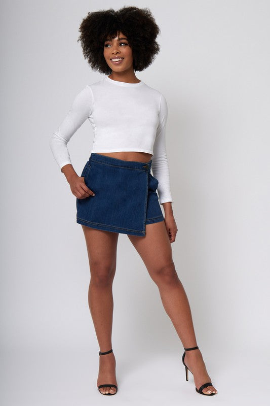 Blue Denim Skort
