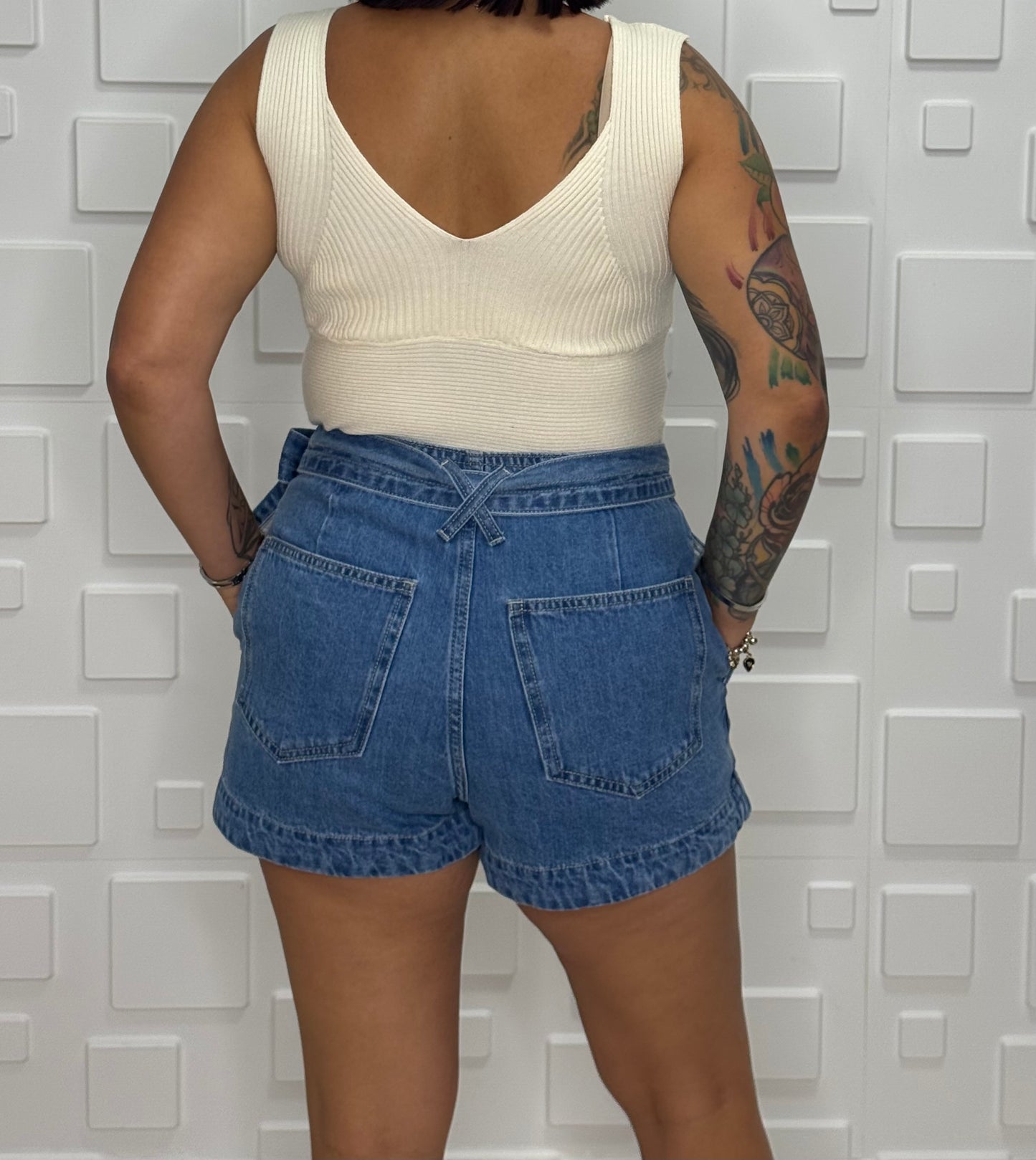 Wrap Skort Denim