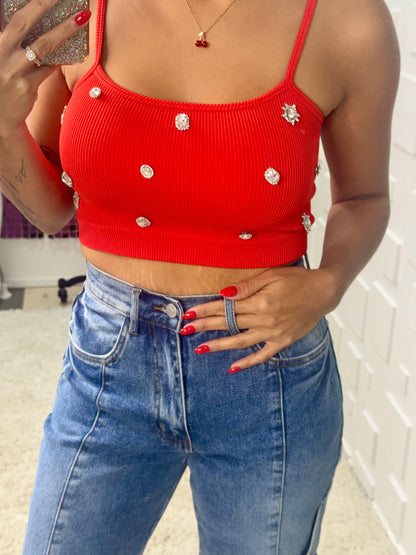 Red Glam Cami