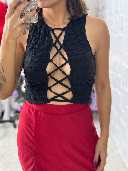 Midnight Lace Top