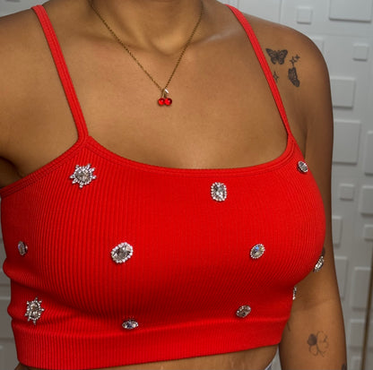 Red Glam Cami
